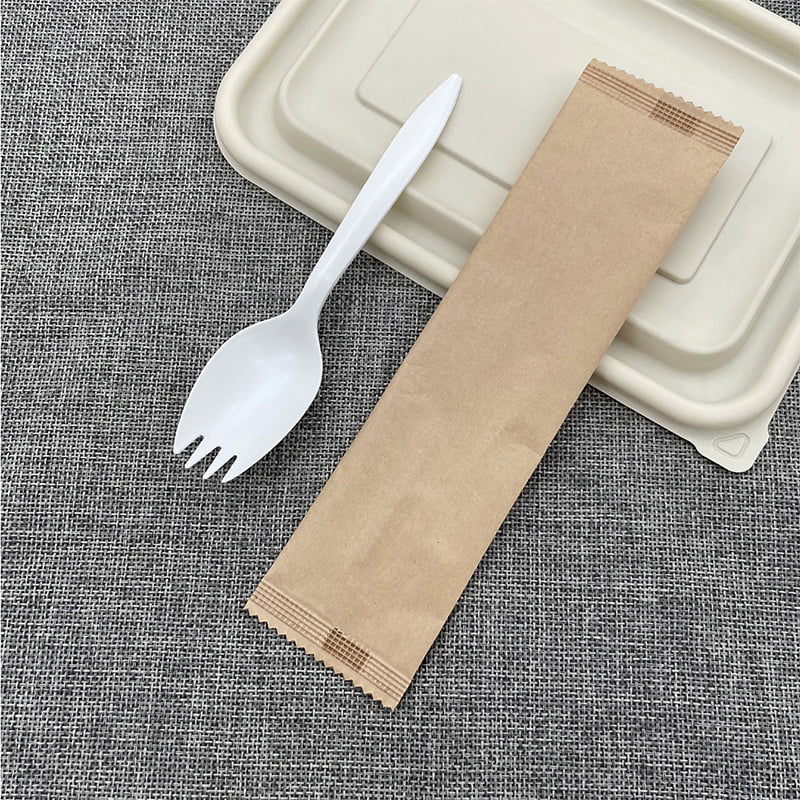 thumbnail image 2 of Wholesale Biodegradable Disposable Cornstarch Cutlery Plastic Spoon Knife Fork Cutlery Set 2 of 9