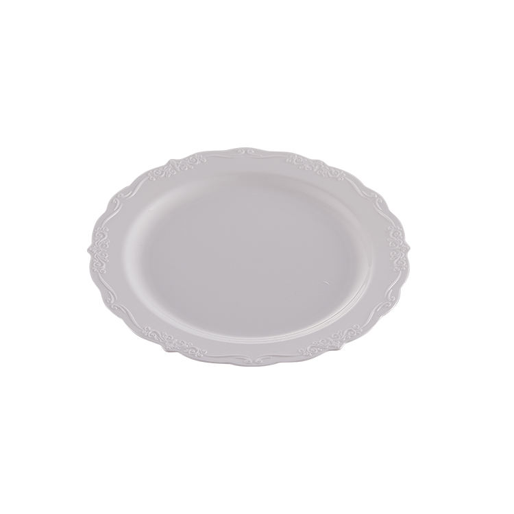 White Disposable Plastic Plates